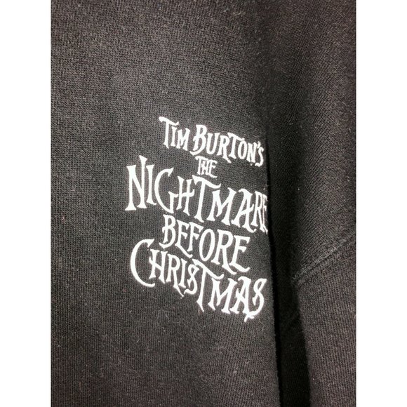 Tim Burton's The Nightmare Before Christmas Zip Up Hoodie Sweatshirt - Picture 3 of 5